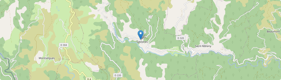 Sablières - Carte