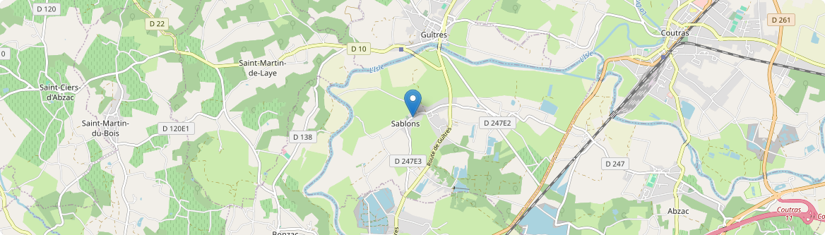 Sablons - Carte