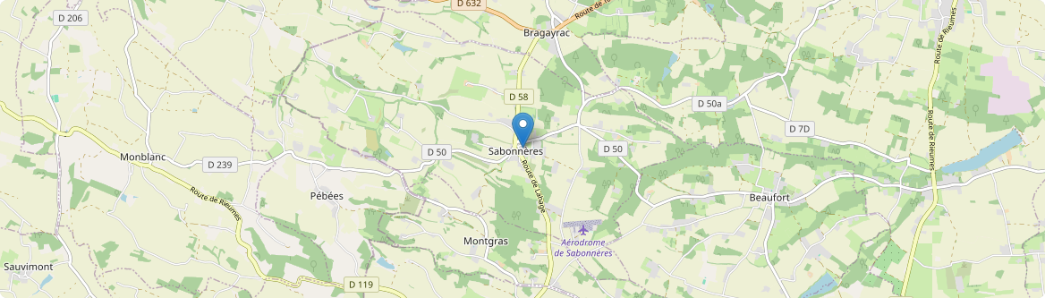 Sabonnères - Carte