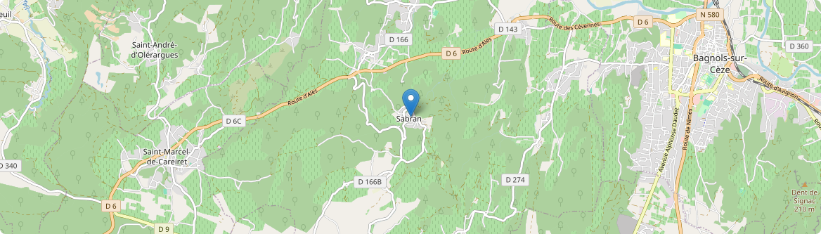 Sabran - Carte