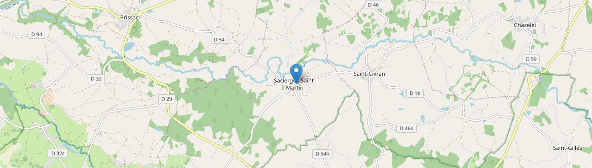 Sacierges-Saint-Martin - Carte