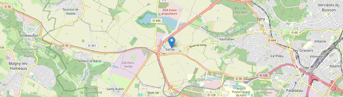 Saclay - Carte