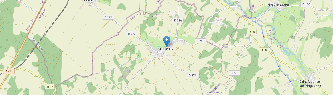 Sacquenay - Carte