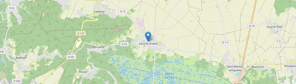 Sacy-le-Grand - Carte
