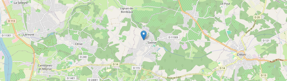 Sadirac - Carte