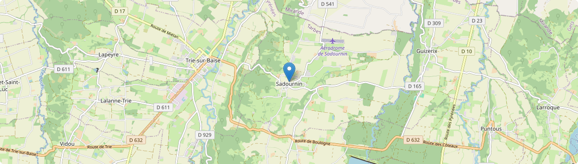 Sadournin - Carte