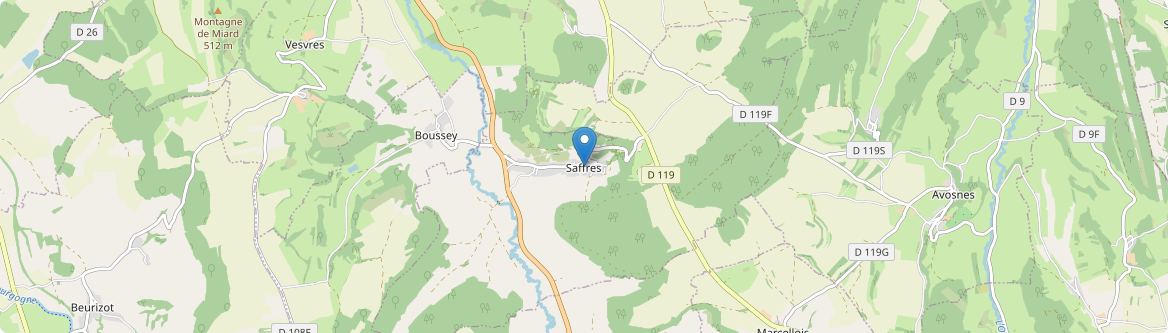 Saffres - Carte
