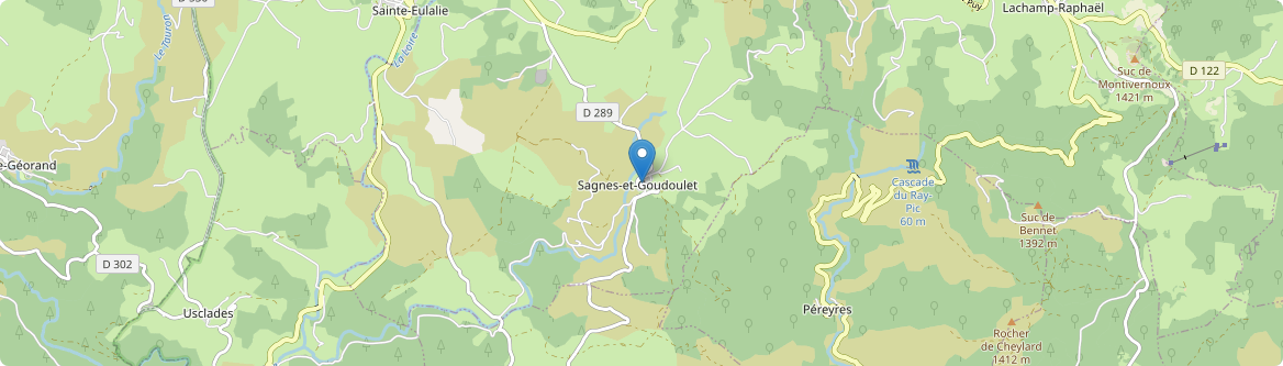 Sagnes-et-Goudoulet - Carte