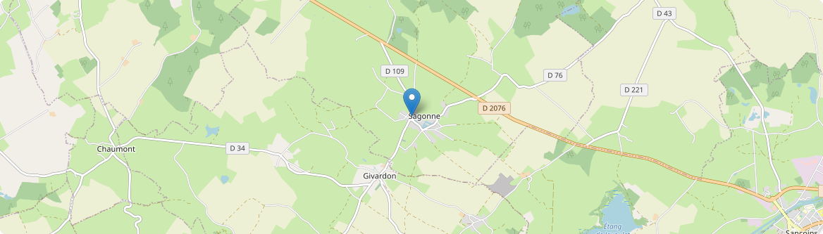 Sagonne - Carte