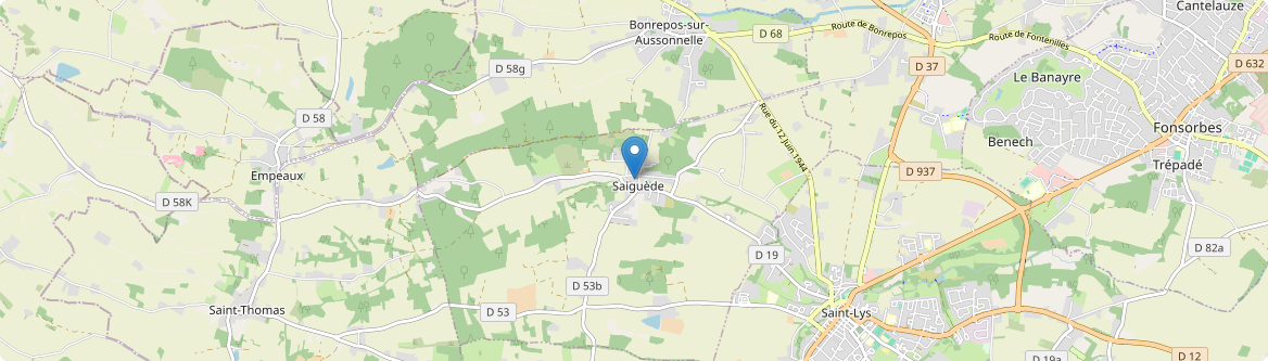 Saiguède - Carte