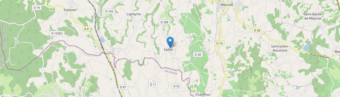 Saillac - Carte