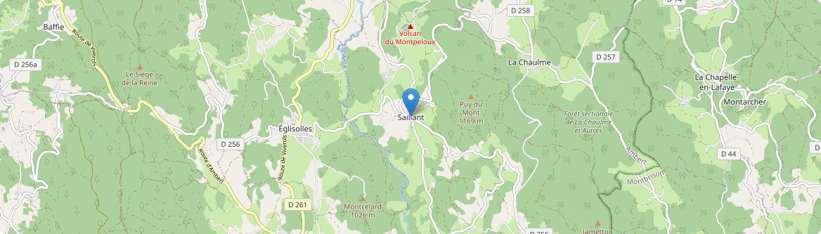 Saillant - Carte