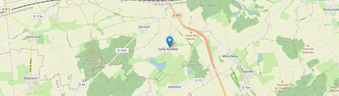 Sailly-Achâtel - Carte