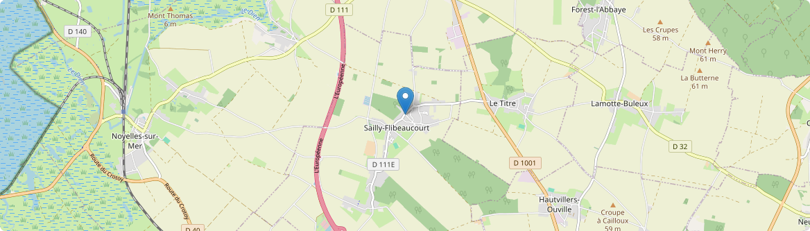 Sailly-Flibeaucourt - Carte