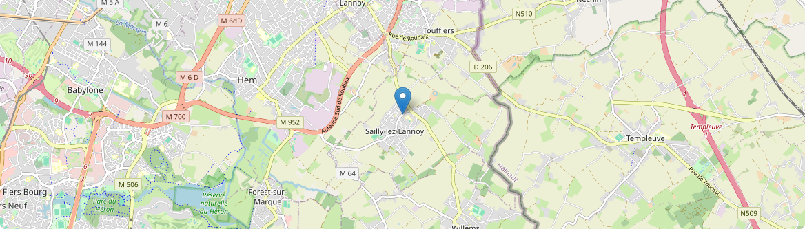 Sailly-lez-Lannoy - Carte