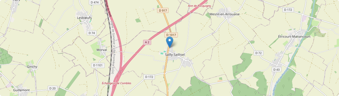 Sailly-Saillisel - Carte