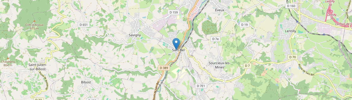 Sain-Bel - Carte