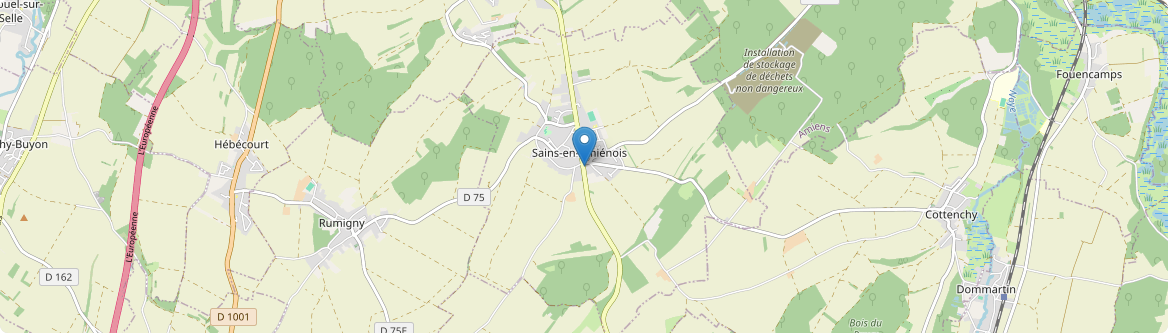 Sains-en-Amiénois - Carte