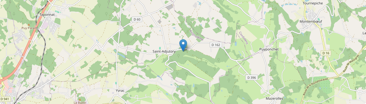 Saint-Adjutory - Carte