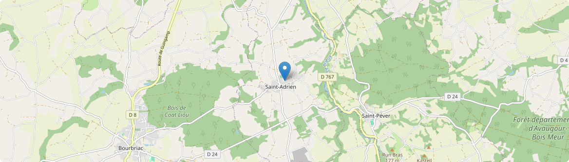 Saint-Adrien - Carte