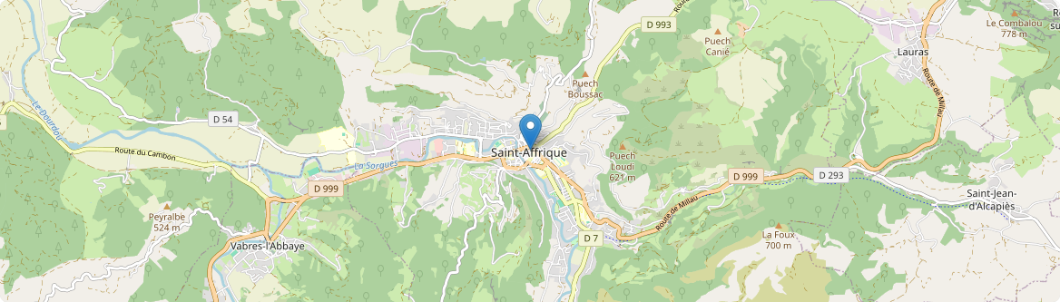 Saint-Affrique - Carte