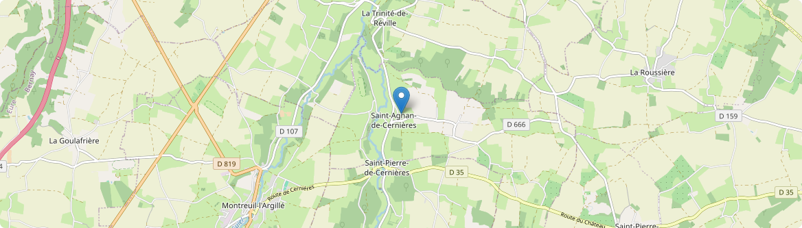 Saint-Agnan-de-Cernières - Carte