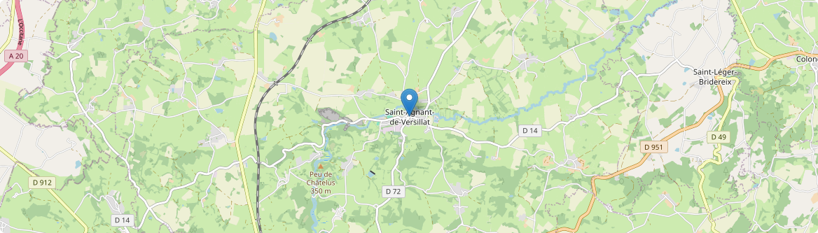 Saint-Agnant-de-Versillat - Carte