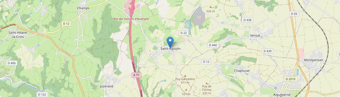 Saint-Agoulin - Carte