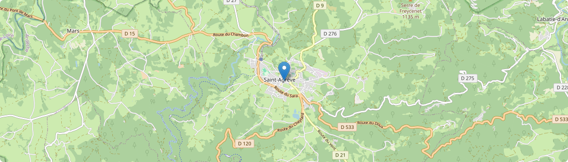 Saint-Agrève - Carte