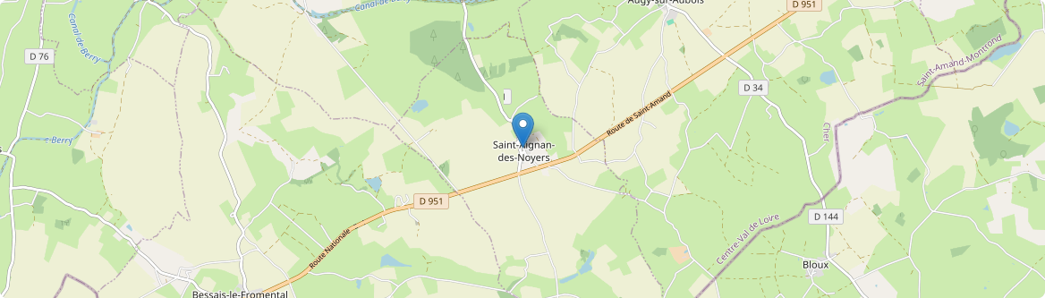 Saint-Aignan-des-Noyers - Carte