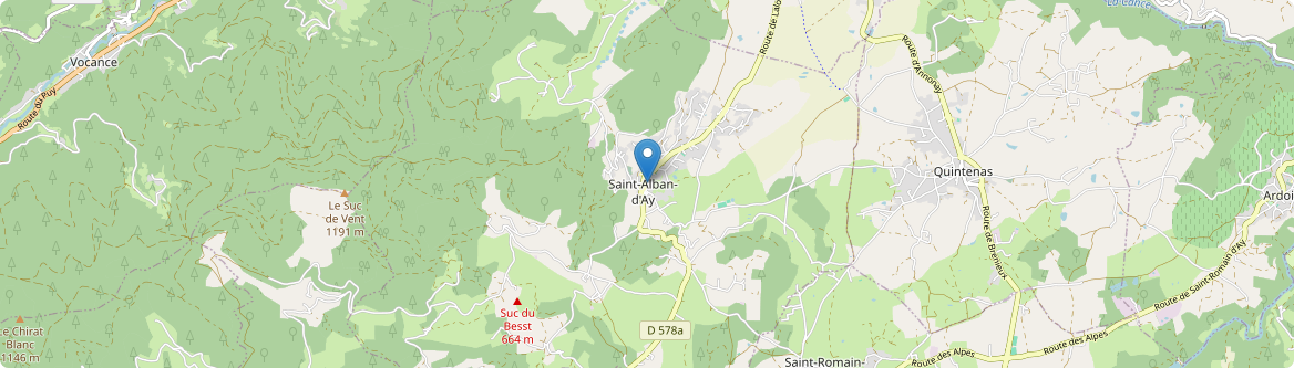 Saint-Alban-d'Ay - Carte