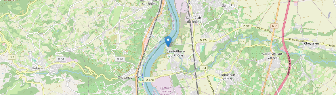 Saint-Alban-du-Rhône - Carte