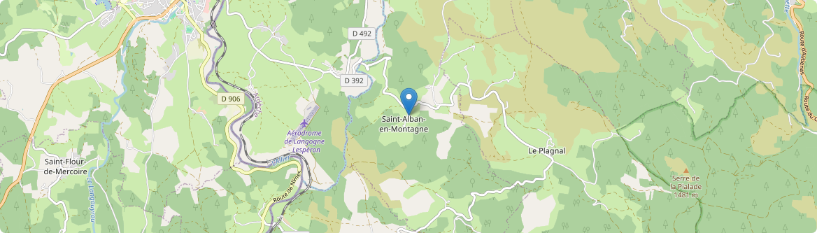 Saint-Alban-en-Montagne - Carte