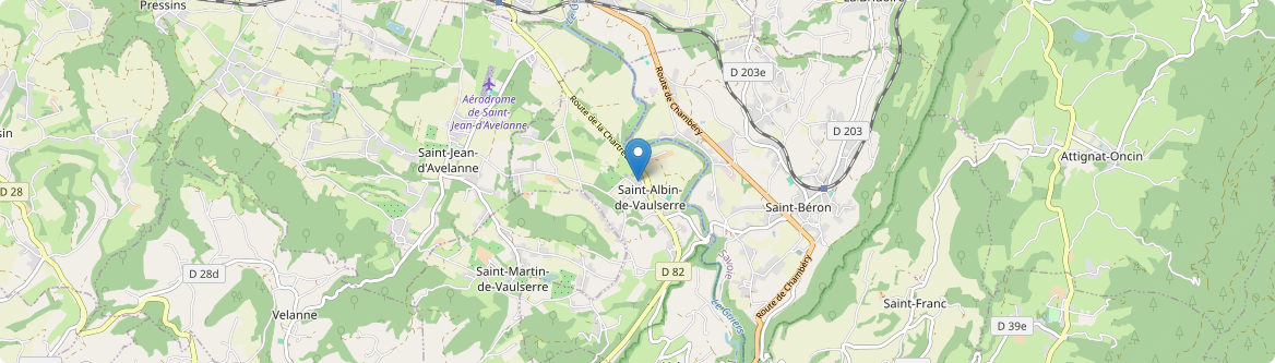 Saint-Albin-de-Vaulserre - Carte