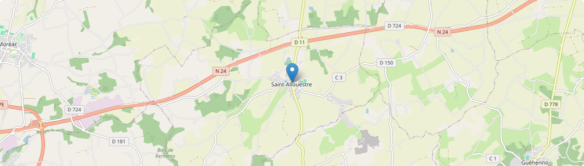 Saint-Allouestre - Carte