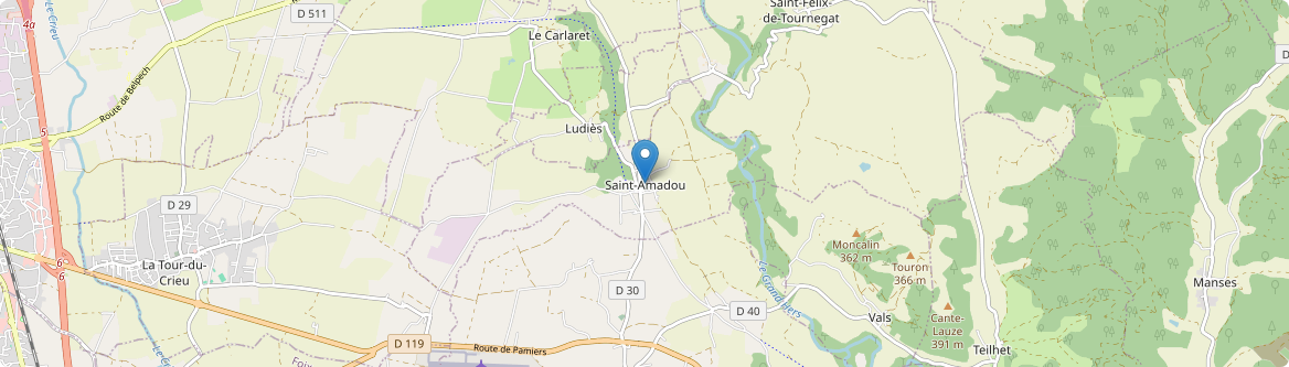 Saint-Amadou - Carte