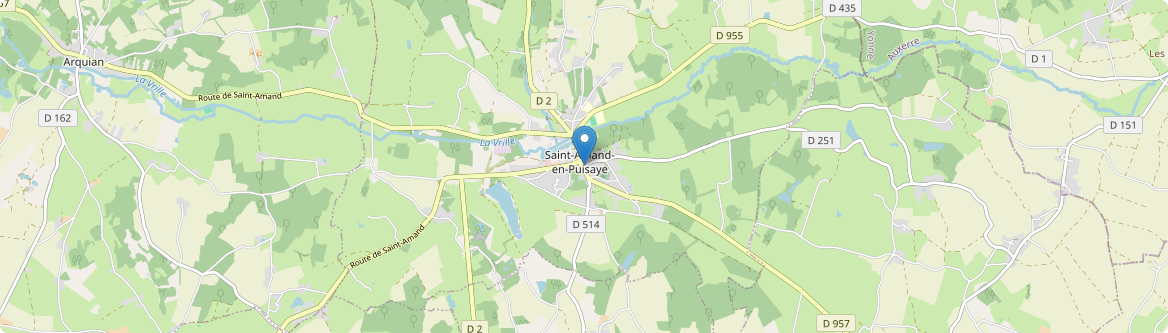 Saint-Amand-en-Puisaye - Carte