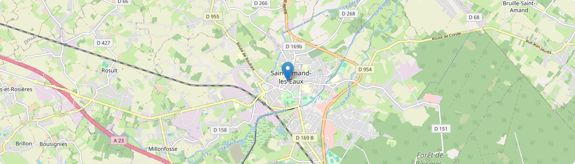 Saint-Amand-les-Eaux - Carte