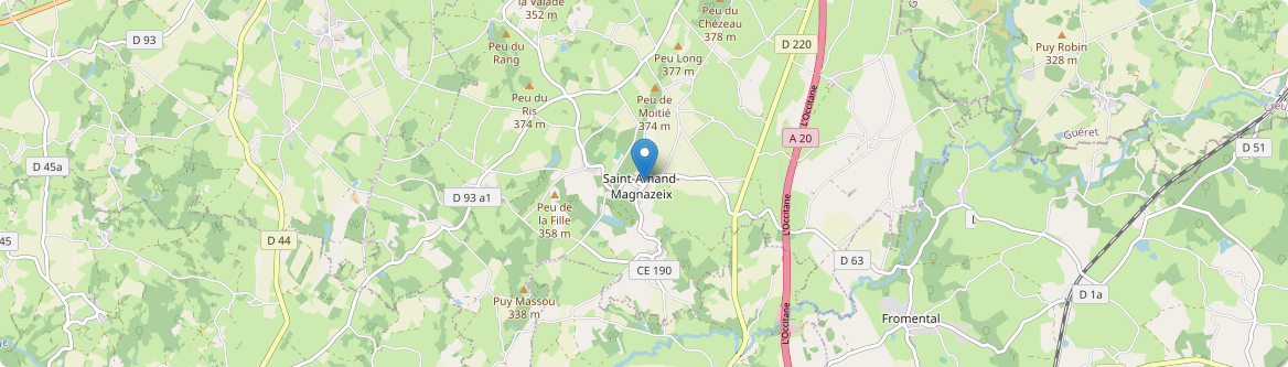 Saint-Amand-Magnazeix - Carte