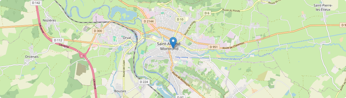 Saint-Amand-Montrond - Carte