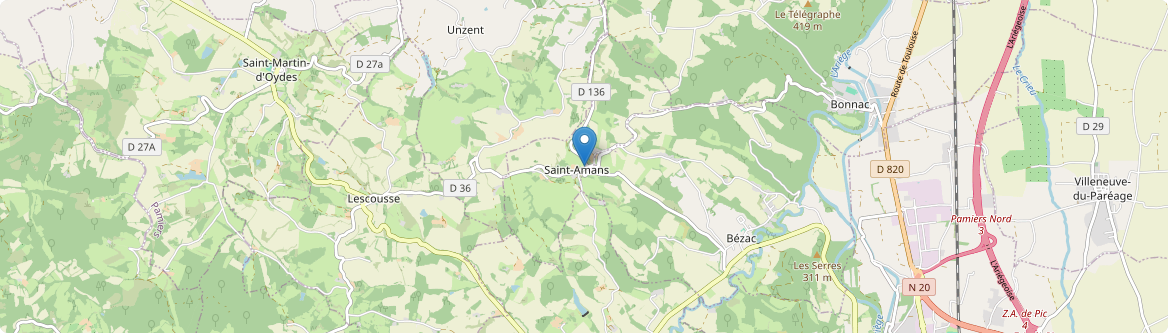 Saint-Amans - Carte