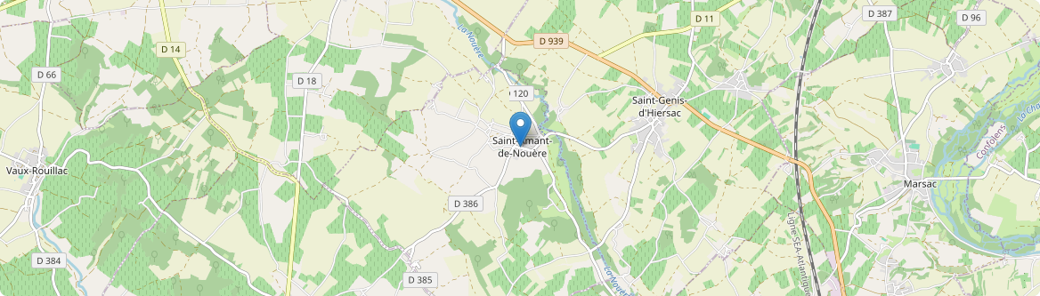 Saint-Amant-de-Nouère - Carte