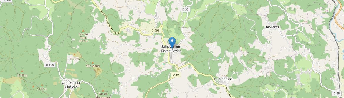 Saint-Amant-Roche-Savine - Carte