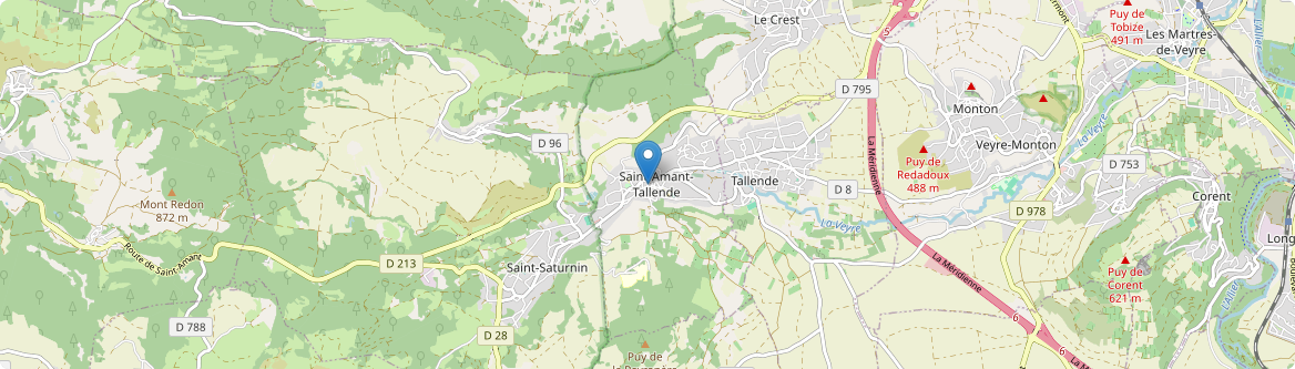 Saint-Amant-Tallende - Carte