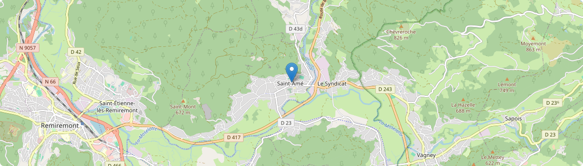 Saint-Amé - Carte