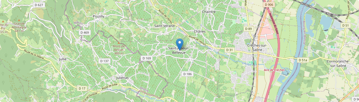 Saint-Amour-Bellevue - Carte