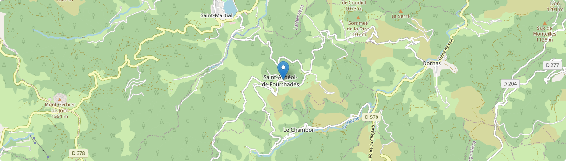Saint-Andéol-de-Fourchades - Carte