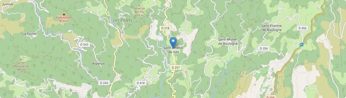 Saint-Andéol-de-Vals - Carte