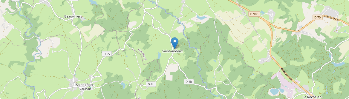 Saint-Andeux - Carte