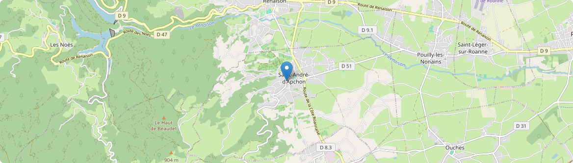 Saint-André-d'Apchon - Carte